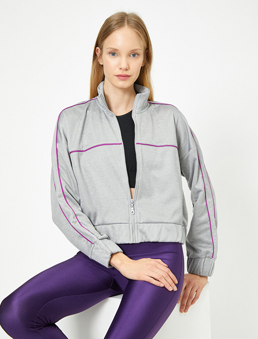 Fermuar Detaylı Mont