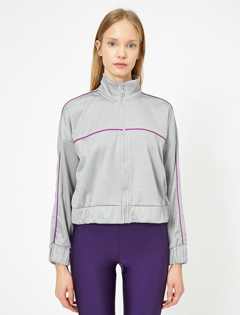 Fermuar Detaylı Mont