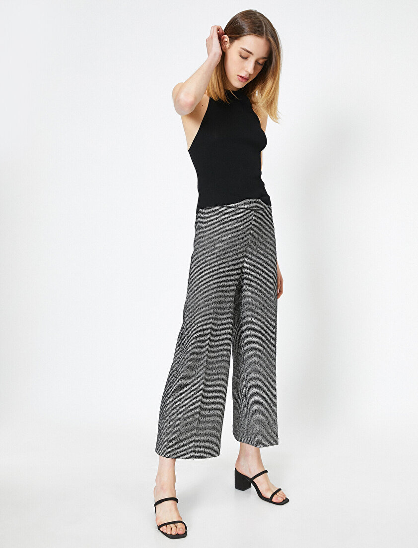 Normal Bel Kısa Paça Pantolon