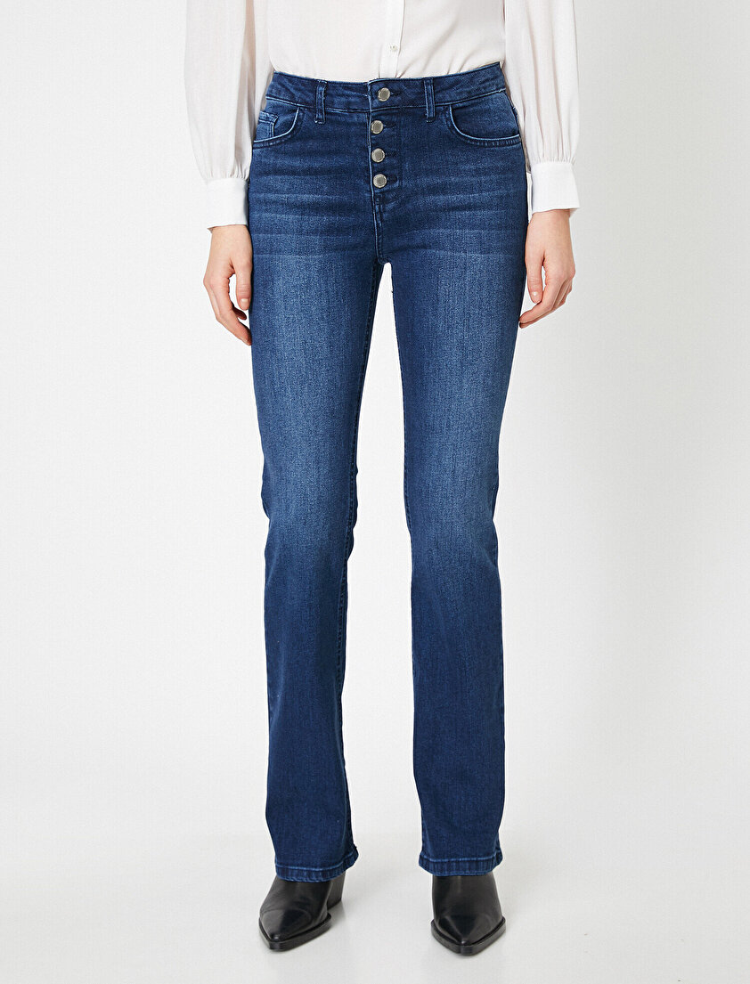 Wide Leg Jean Pantolon