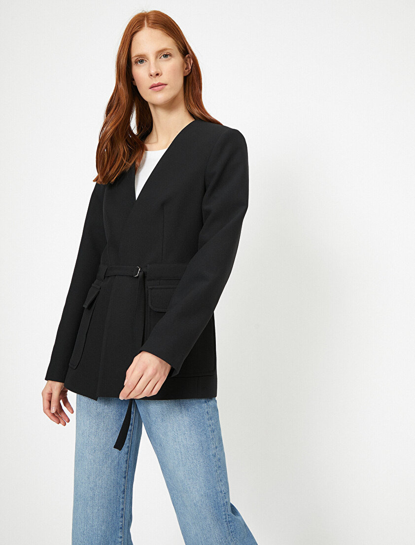 Beli Bağlamalı Ceket