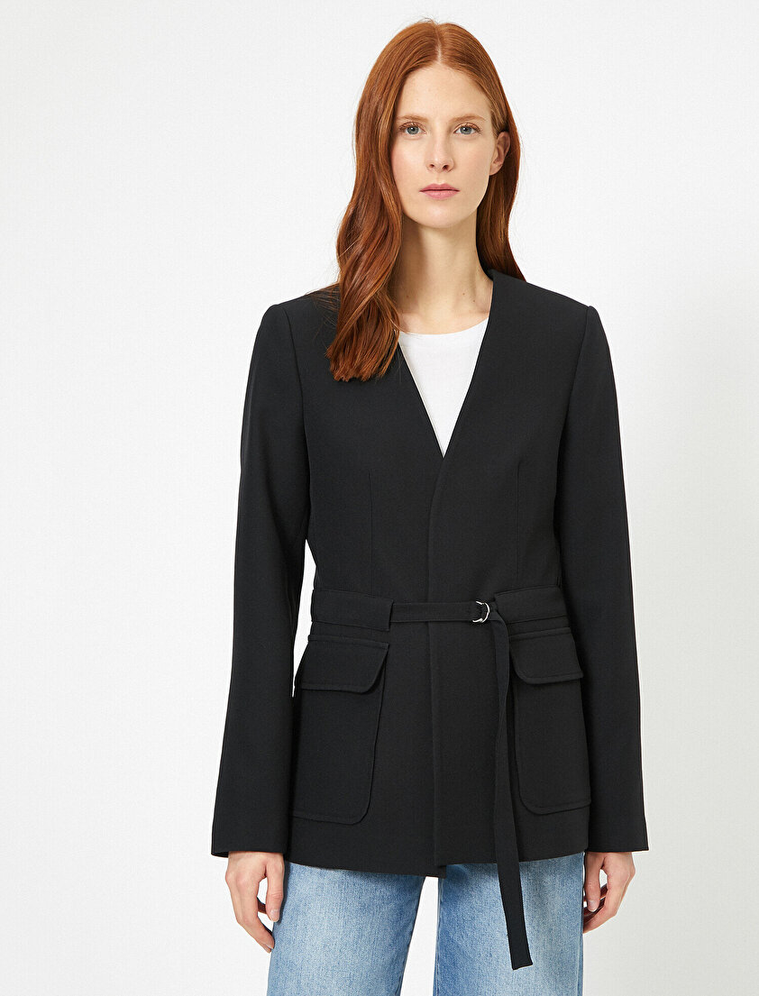 Beli Bağlamalı Ceket