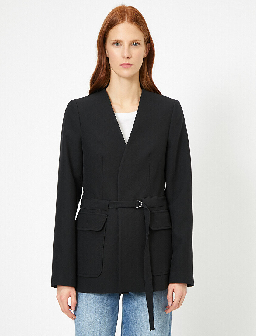 Beli Bağlamalı Ceket