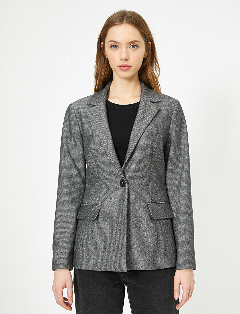 Düğme Detaylı Ceket