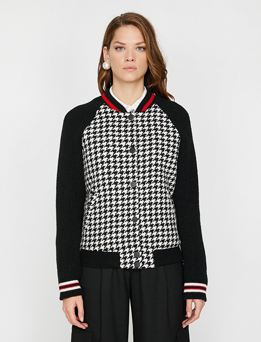 Desenli Bomber Ceket