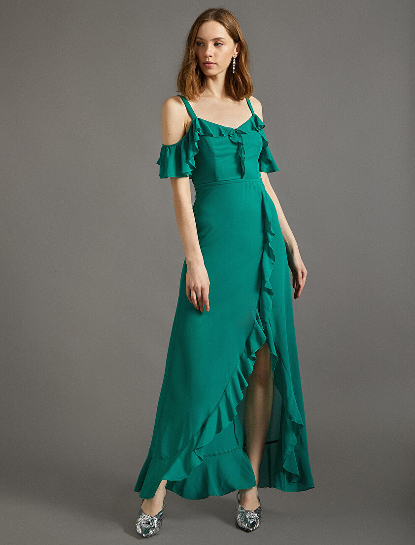 Fırfır Detaylı Elbise