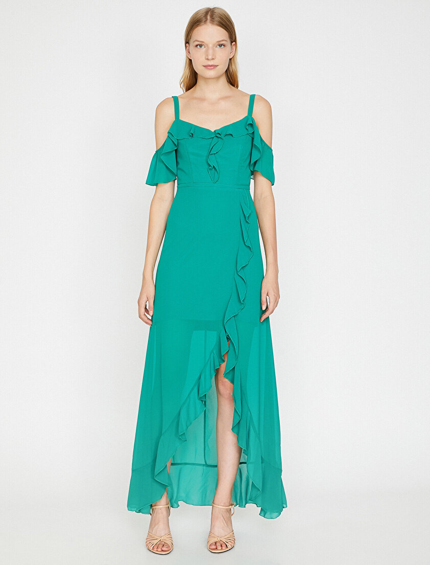 Fırfır Detaylı Elbise