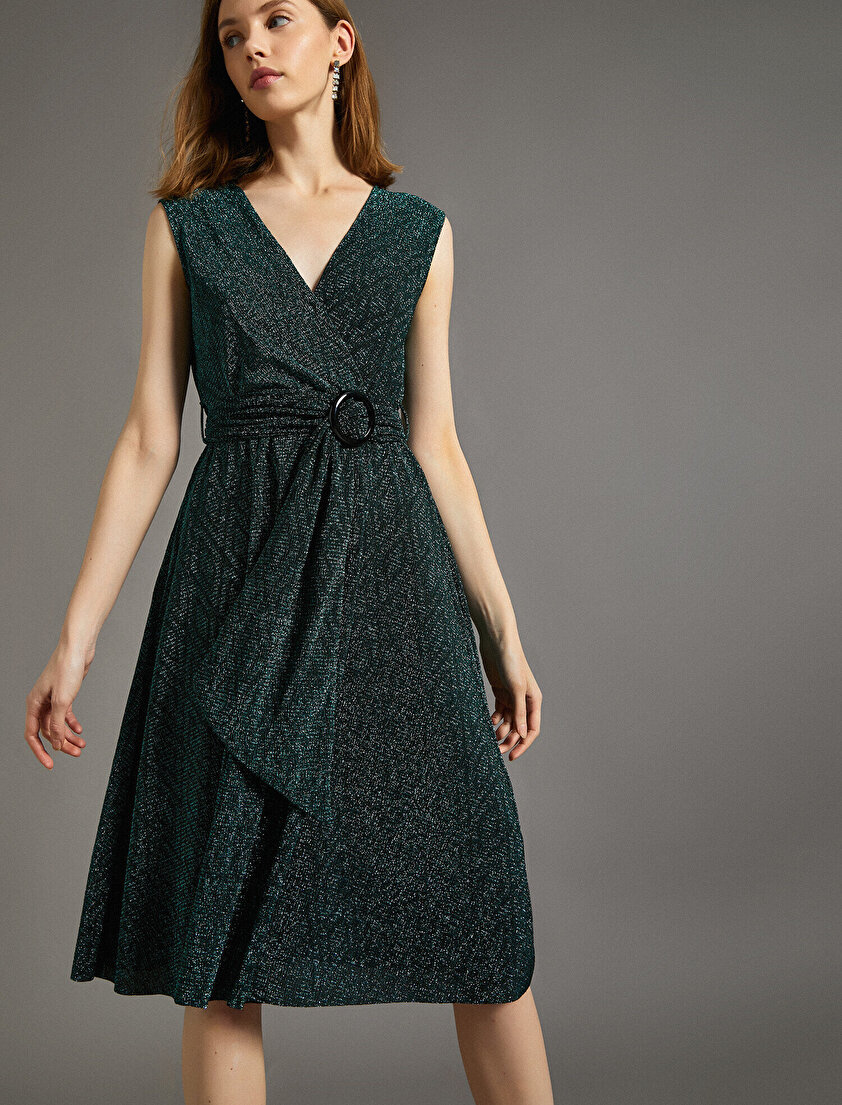 Beli Bağlamalı Elbise