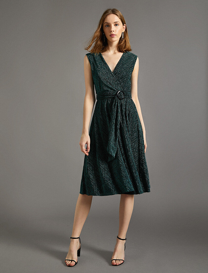 Beli Bağlamalı Elbise