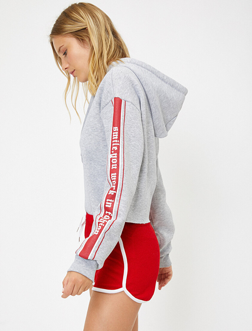 Yazılı Baskılı Sweatshirt