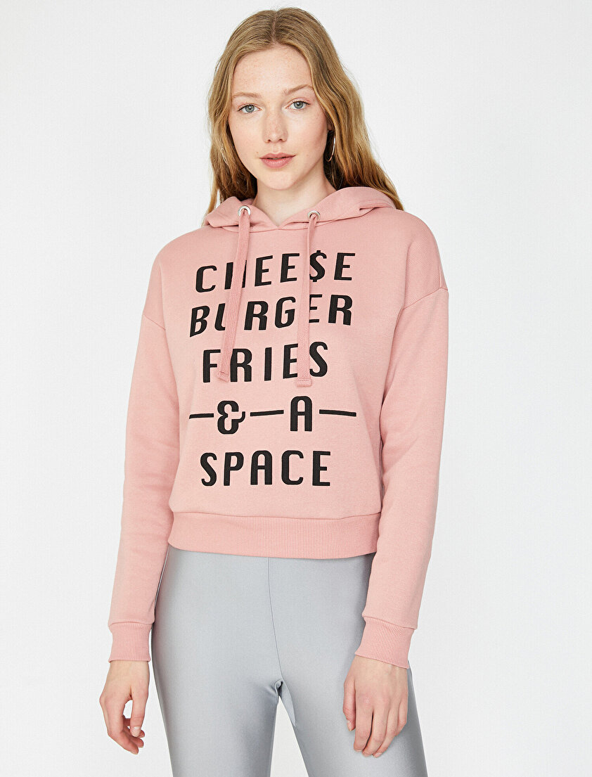 Yazılı Baskılı Sweatshirt