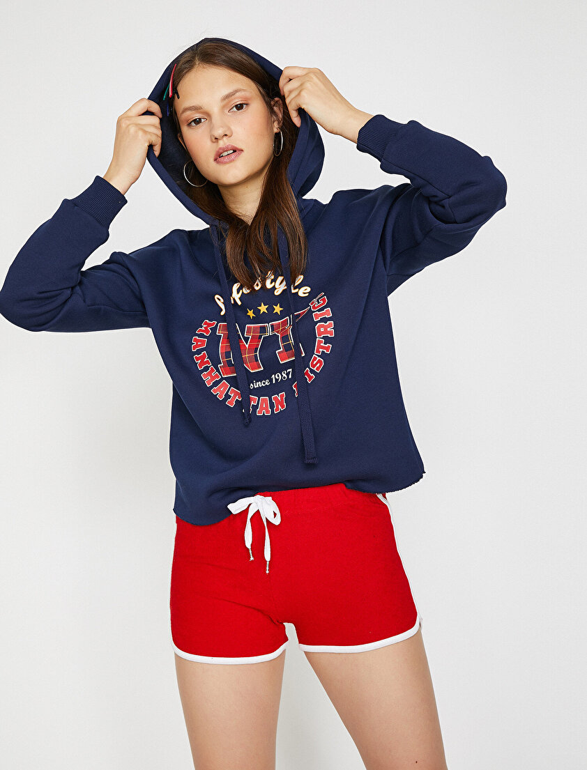 Yazılı Baskılı Sweatshirt