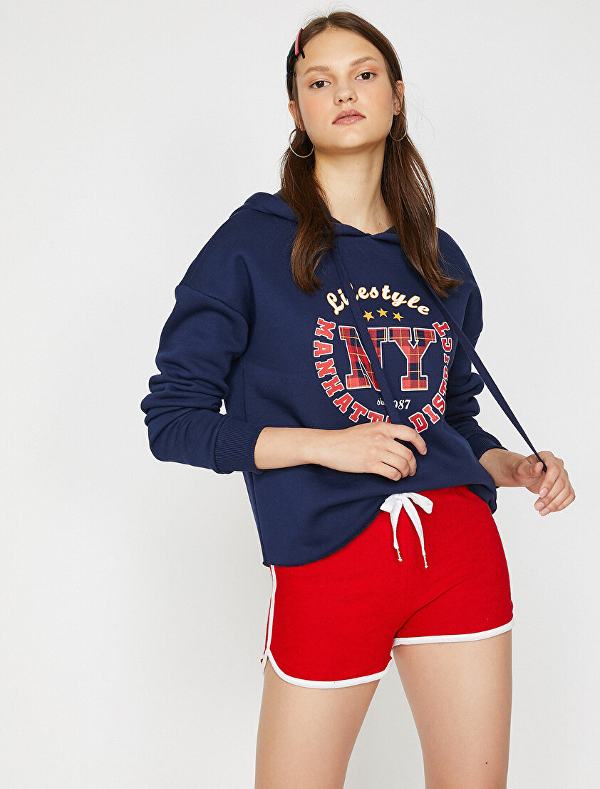 Yazılı Baskılı Sweatshirt