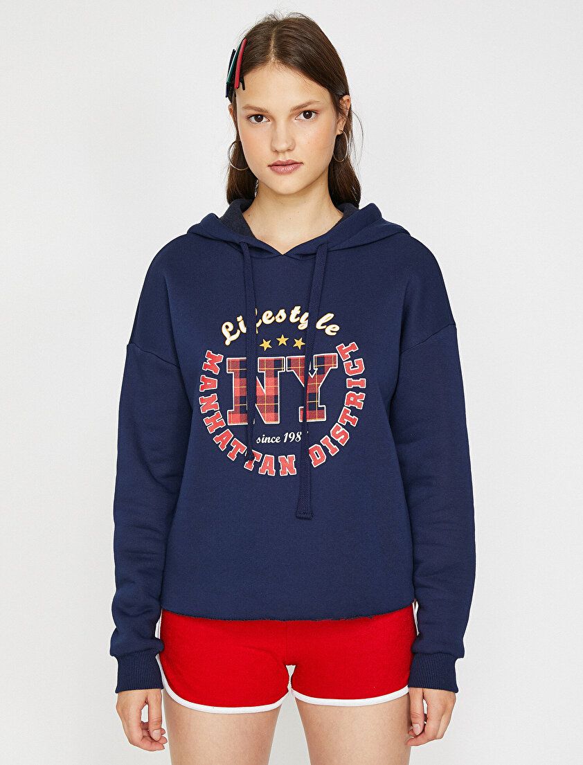 Yazılı Baskılı Sweatshirt