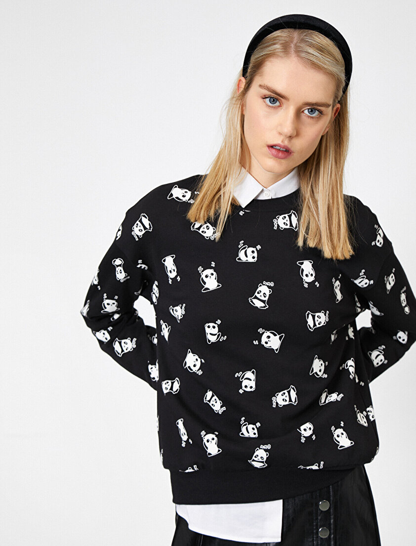 Baskılı Sweatshirt
