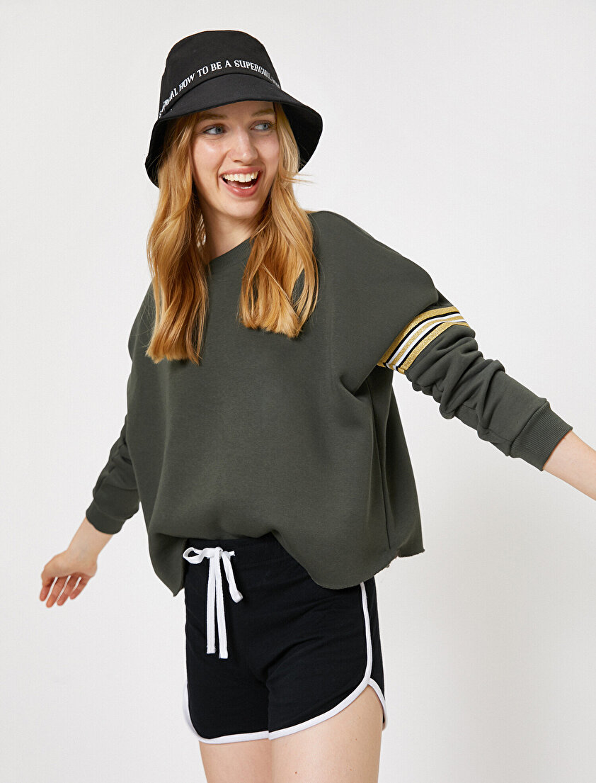 Yazılı Baskılı Sweatshirt