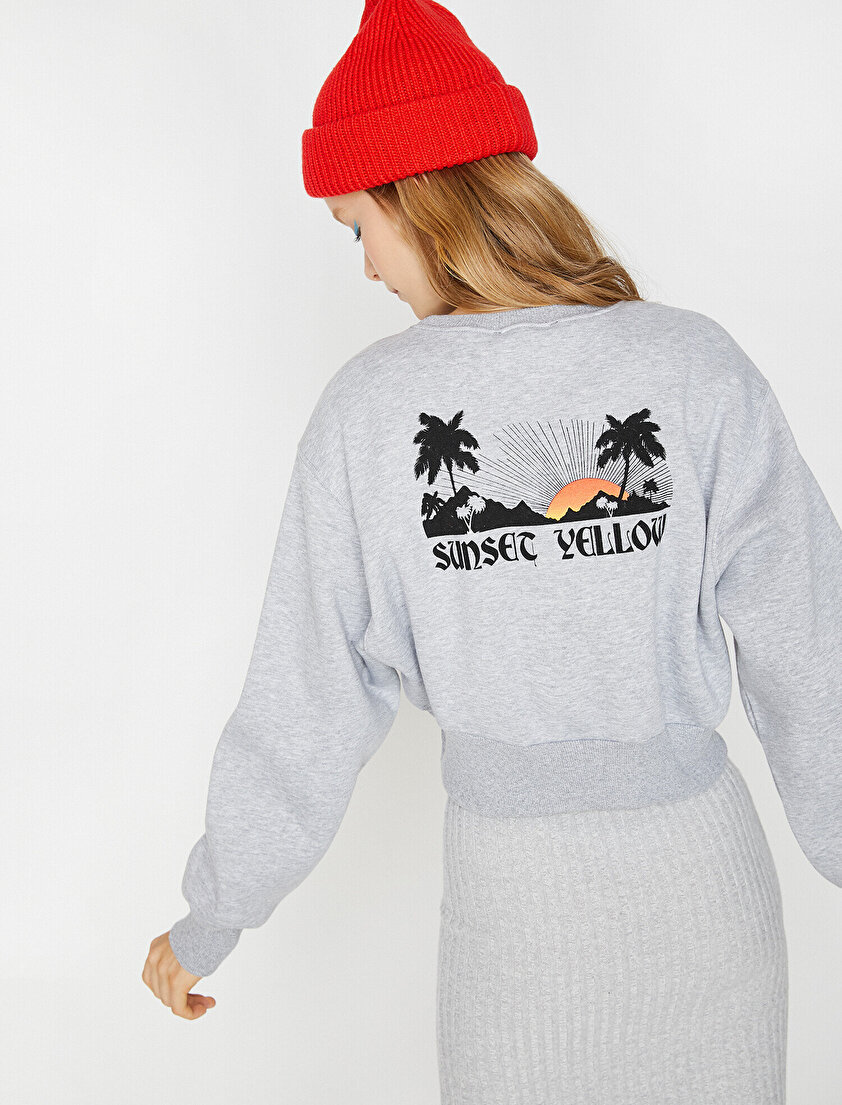 Yazılı Baskılı Sweatshirt
