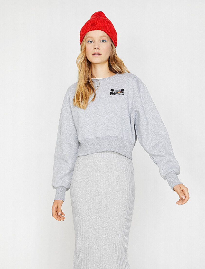 Yazılı Baskılı Sweatshirt