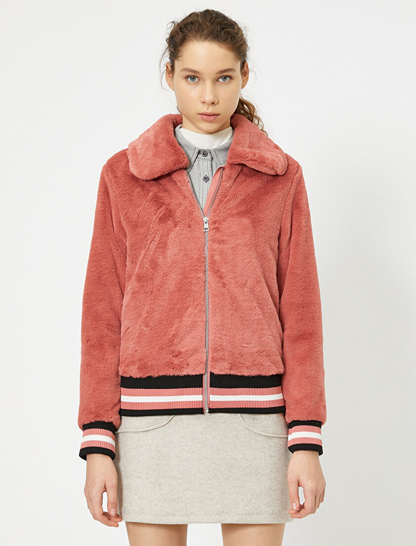 Fermuar Detaylı Mont