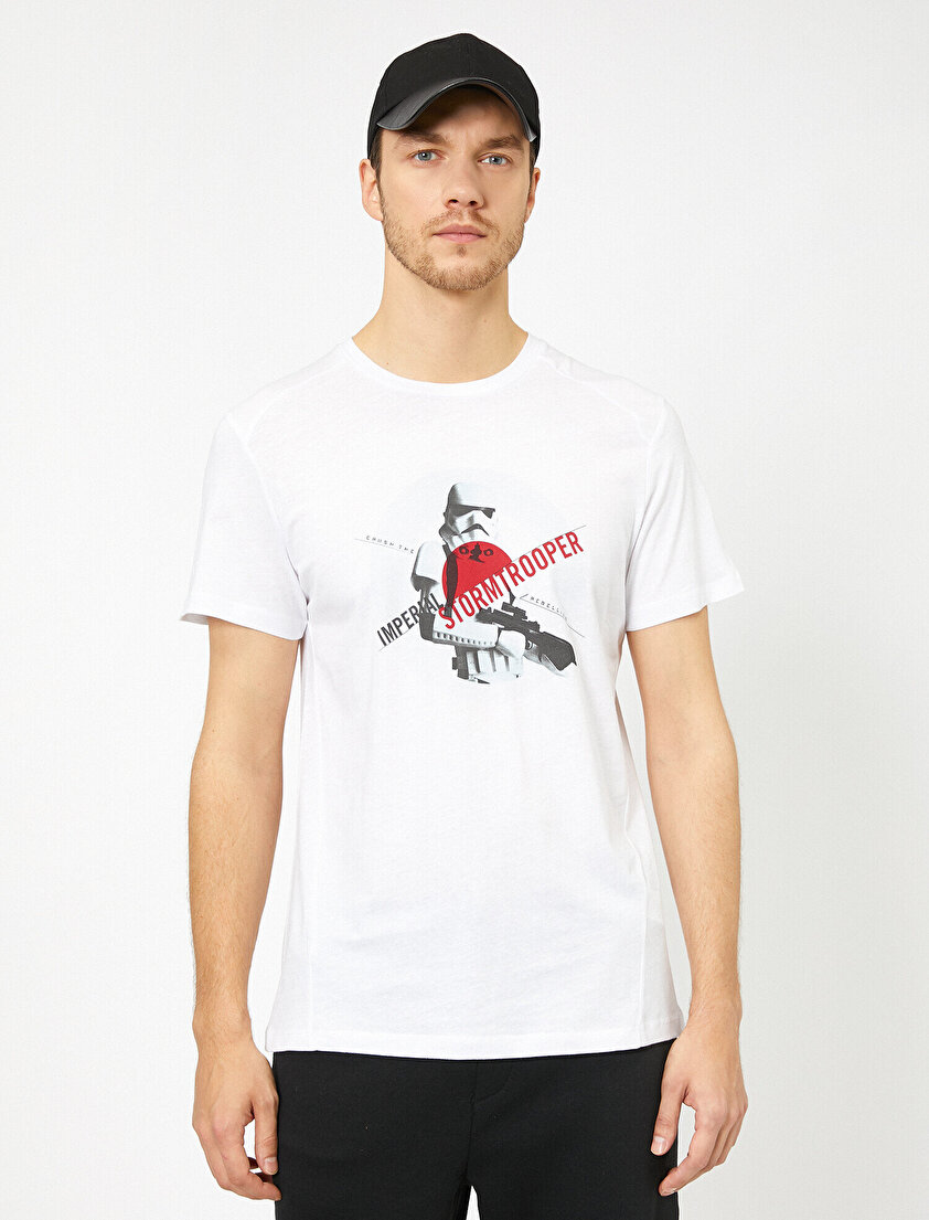 Star Wars Lisanslı Yazılı Baskılı T-Shirt