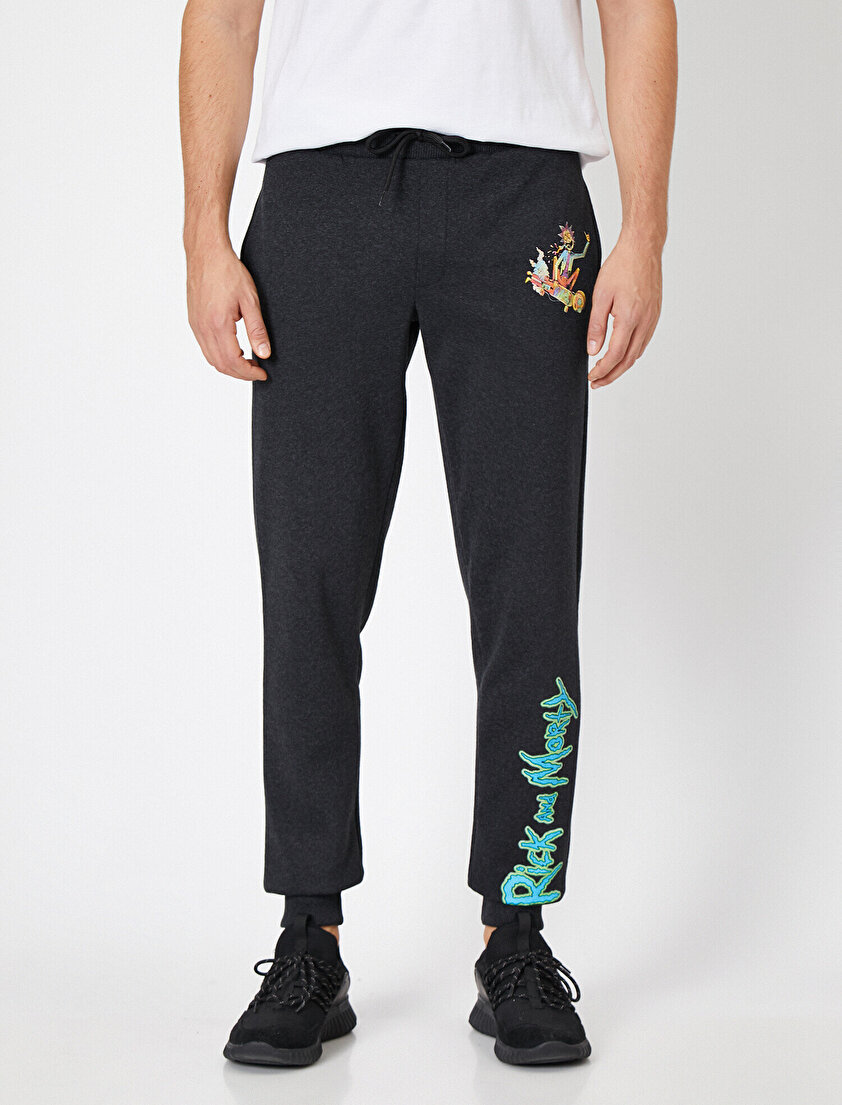 Rick and Morty Lisanslı Baskılı Eşofman Altı