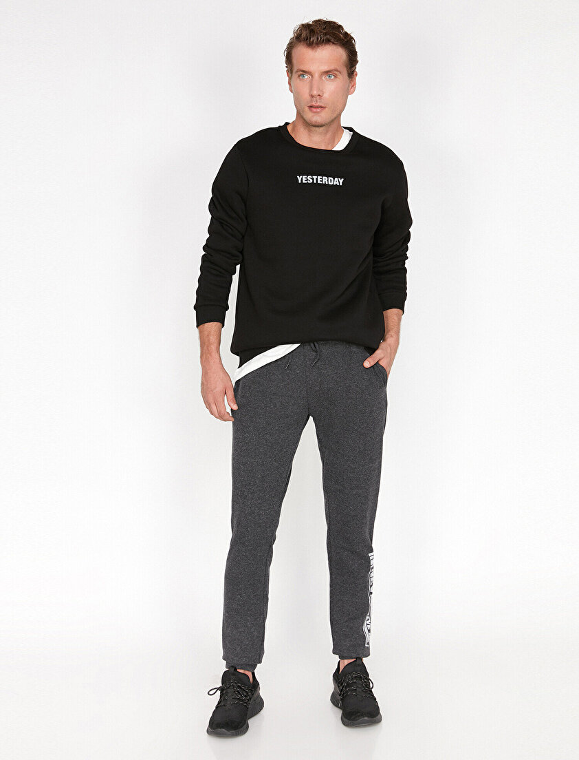 Yazılı Baskılı Eşofman Altı