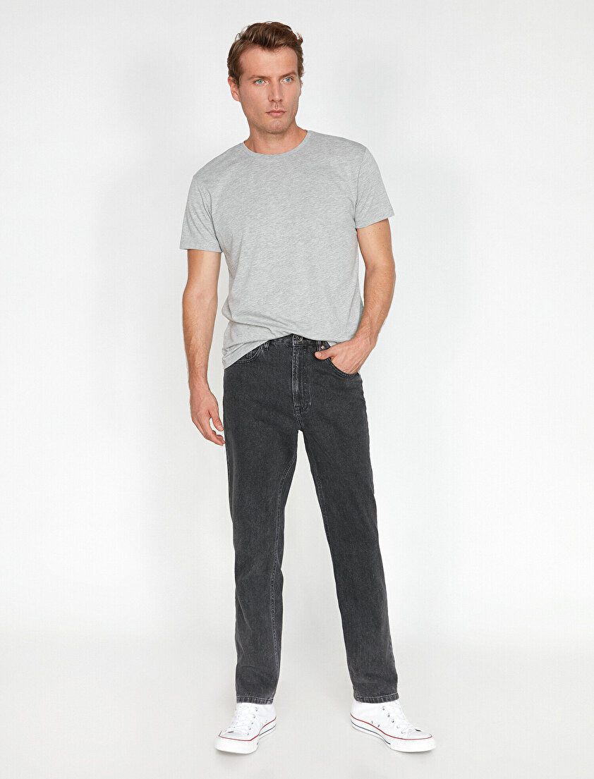 Cep Detaylı Jean Pantolon