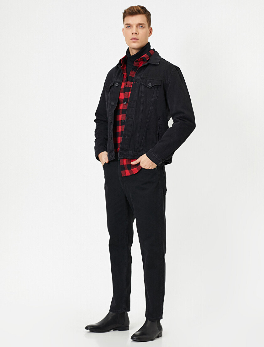 Cep Detaylı Jean Pantolon