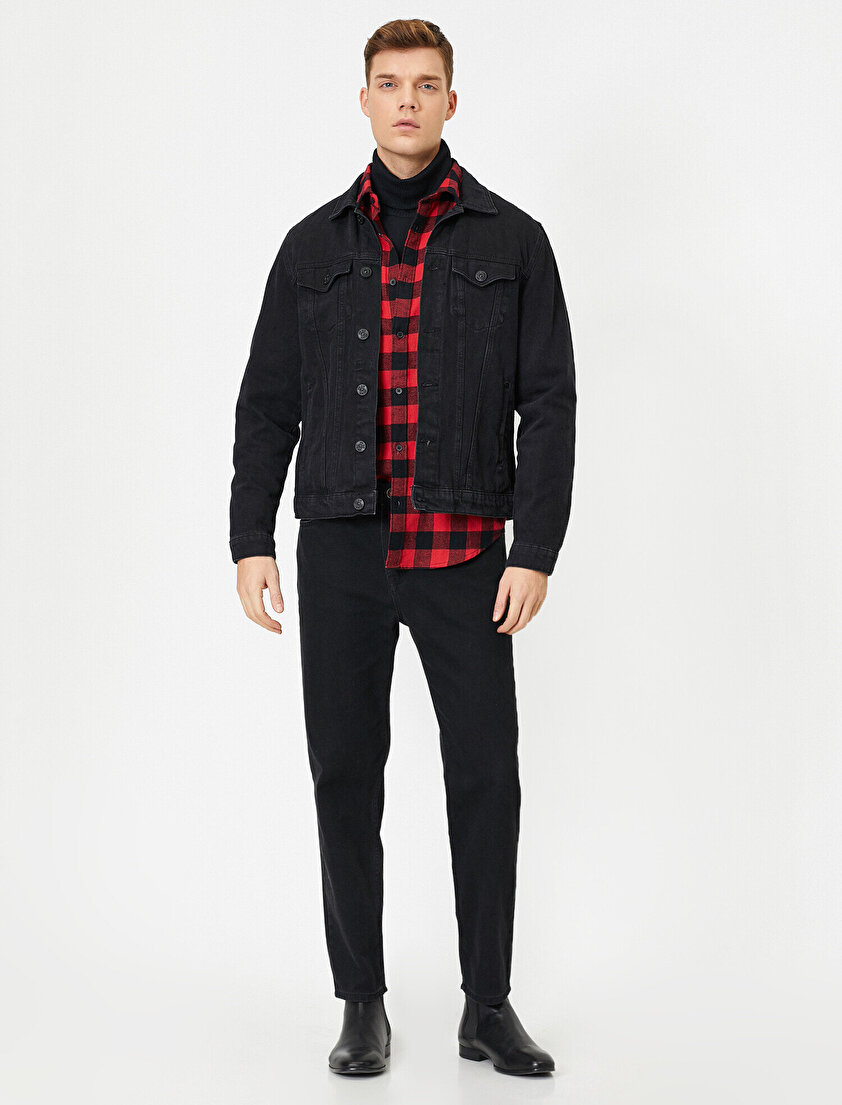 Cep Detaylı Jean Pantolon