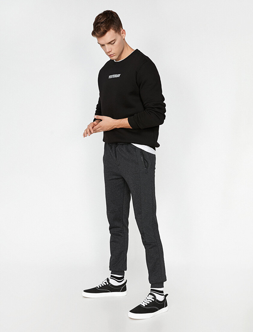 Fermuar Detaylı Eşofman Altı