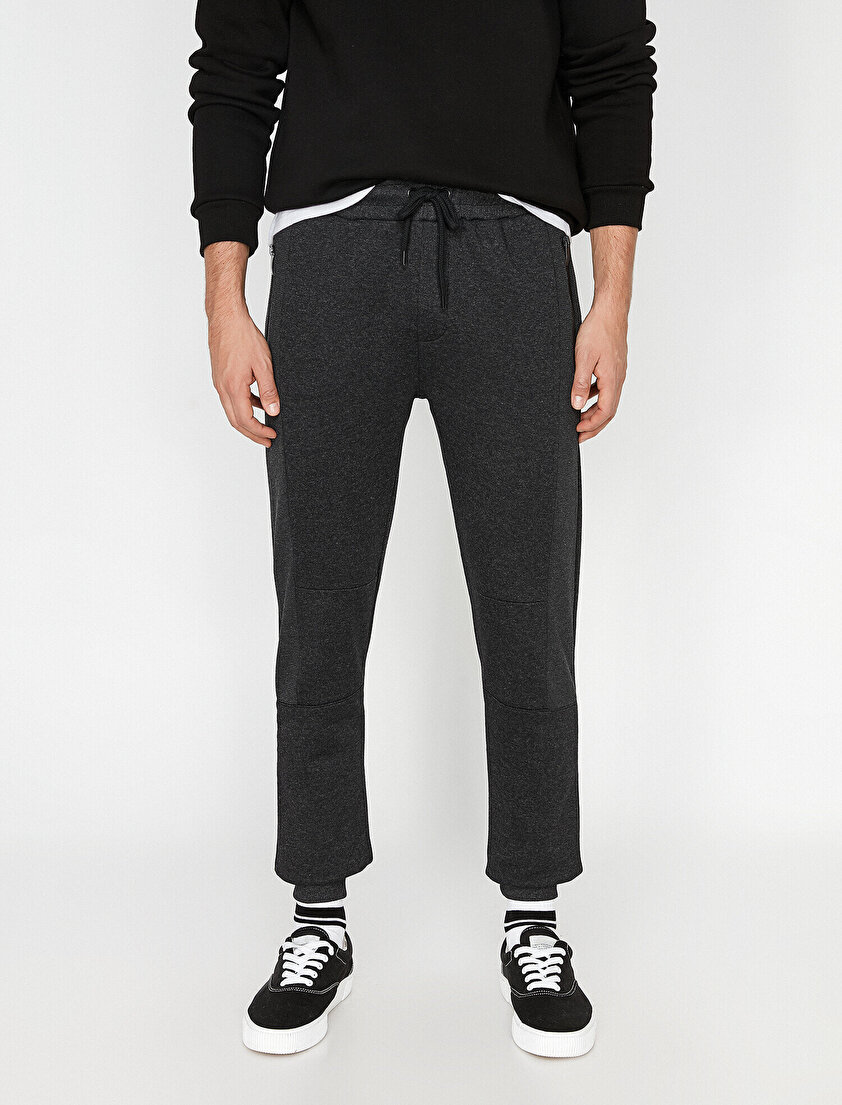 Fermuar Detaylı Eşofman Altı