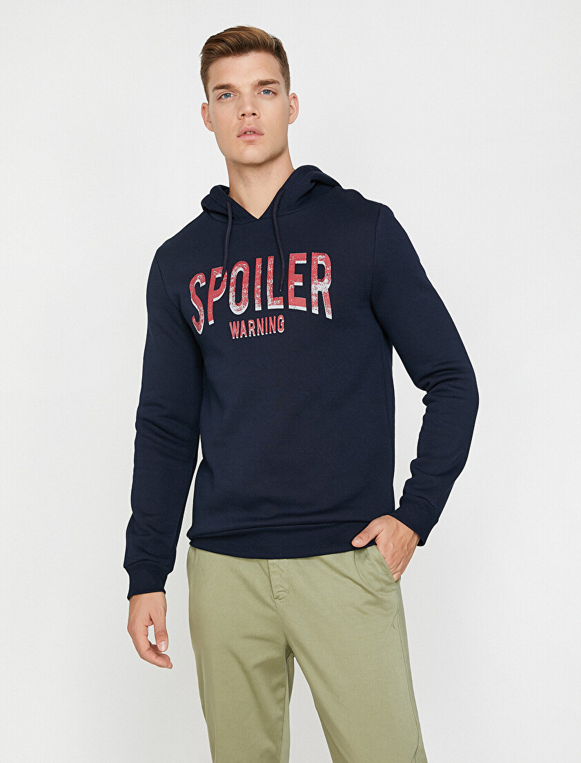 Yazılı Baskılı Sweatshirt