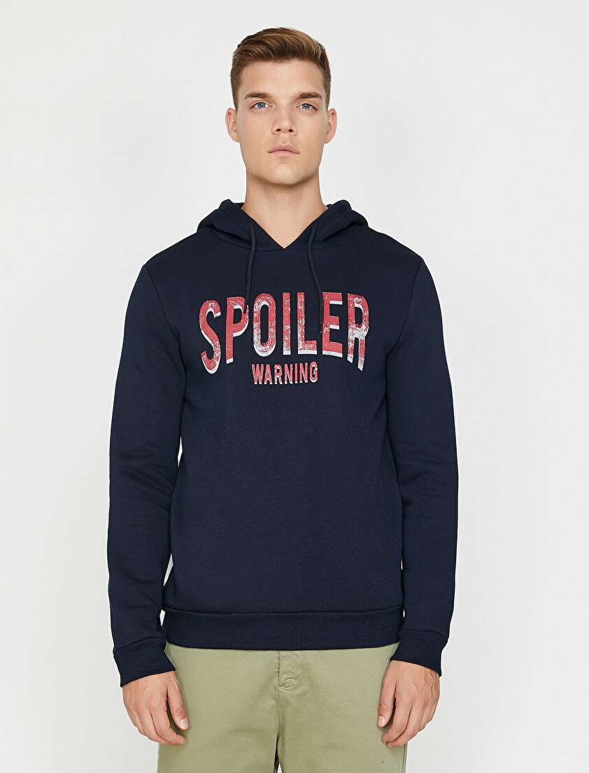 Yazılı Baskılı Sweatshirt