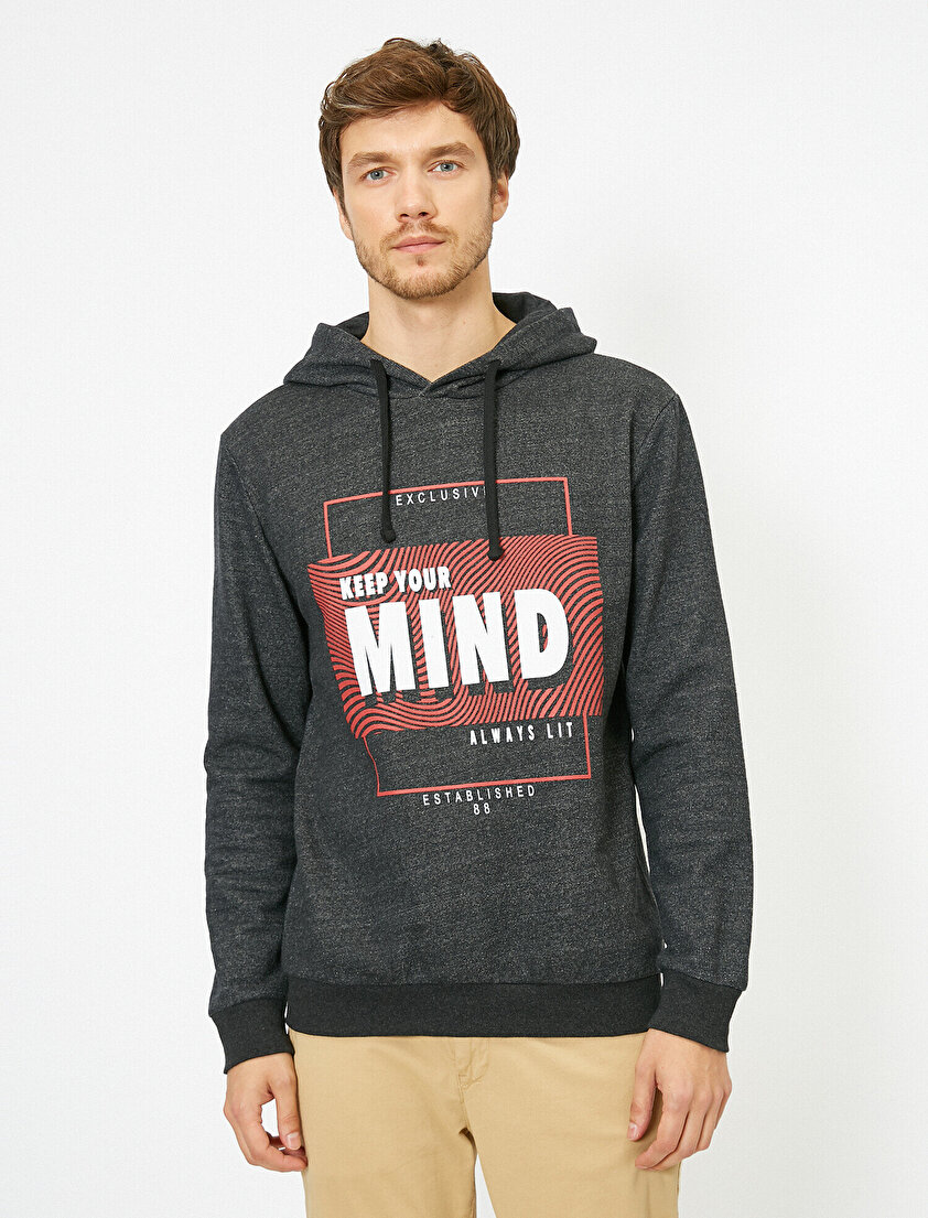 Yazılı Baskılı Sweatshirt