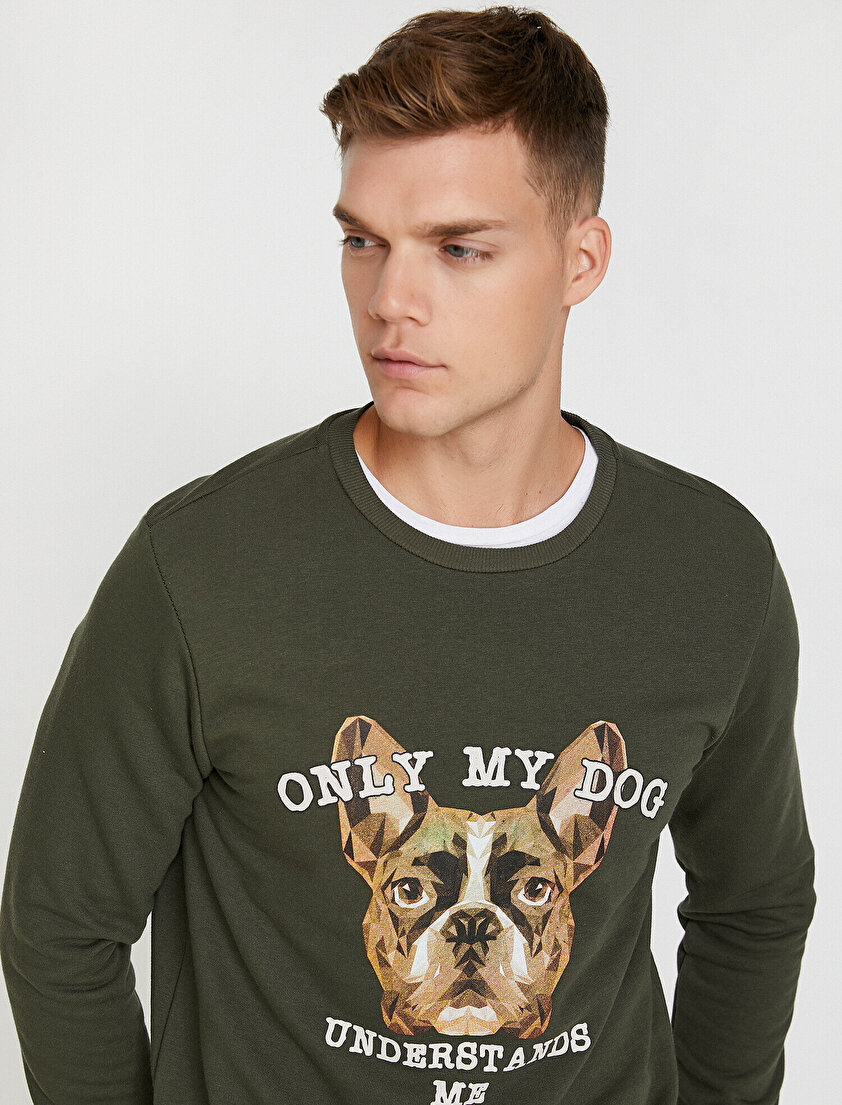 Yazılı Baskılı Sweatshirt