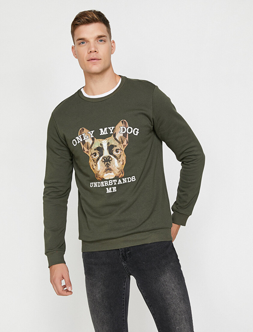 Yazılı Baskılı Sweatshirt