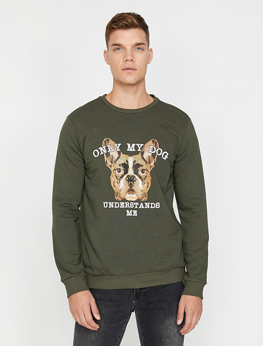 Yazılı Baskılı Sweatshirt