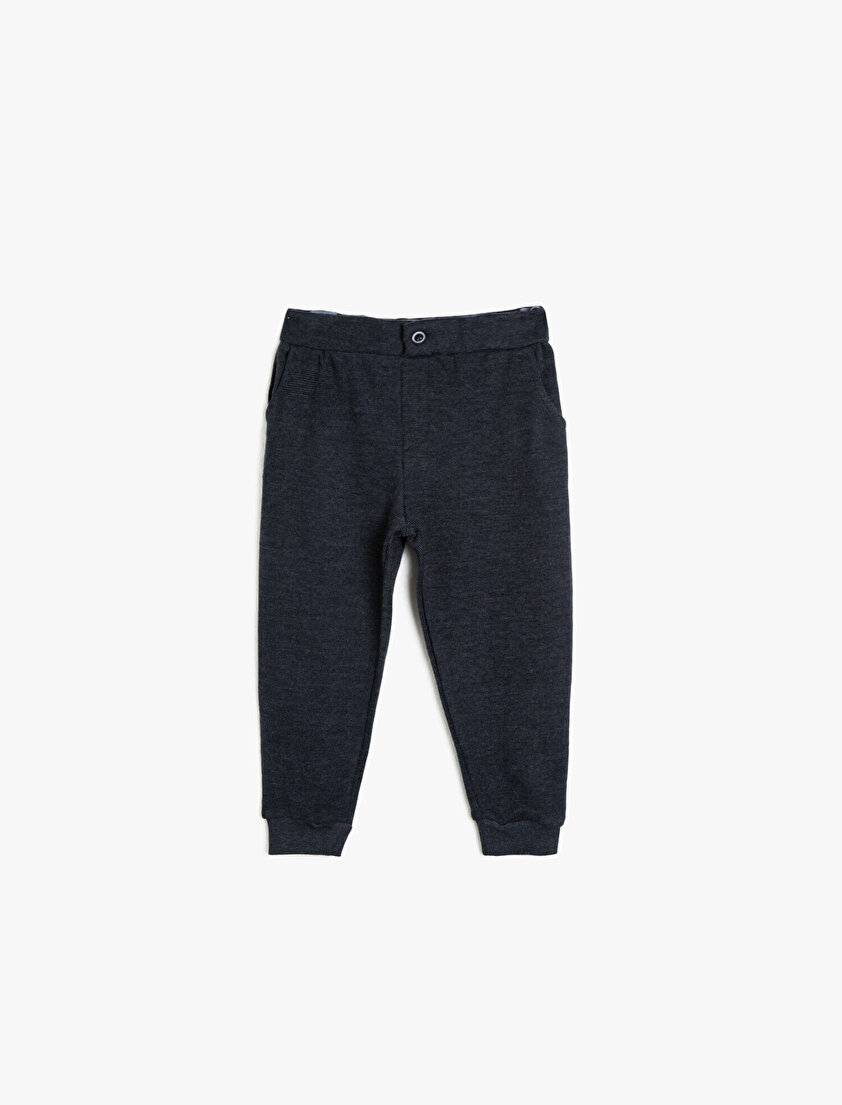 Düğme Detaylı Eşofman Altı