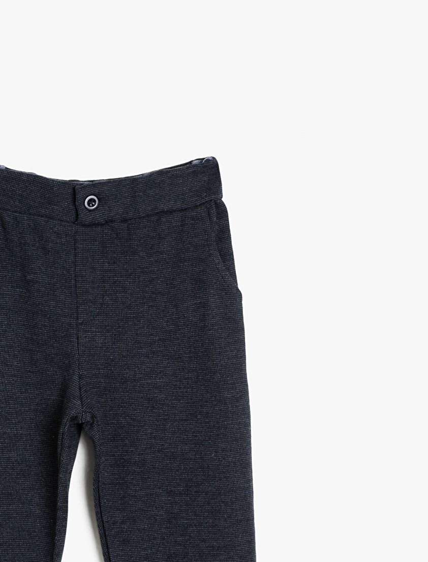 Düğme Detaylı Eşofman Altı