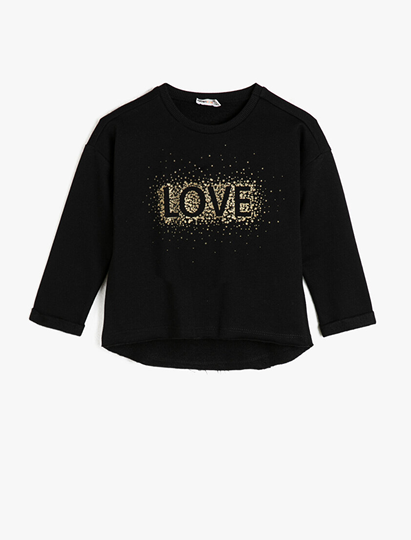 Yazılı Baskılı Sweatshirt