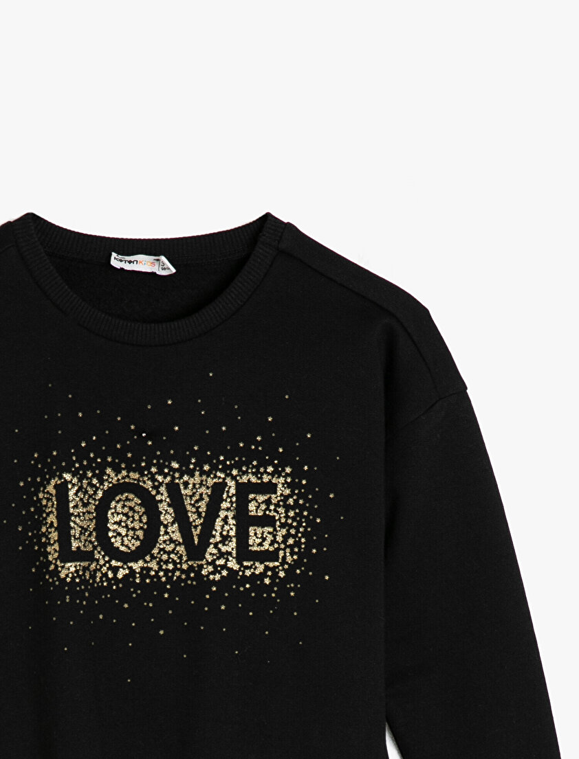 Yazılı Baskılı Sweatshirt