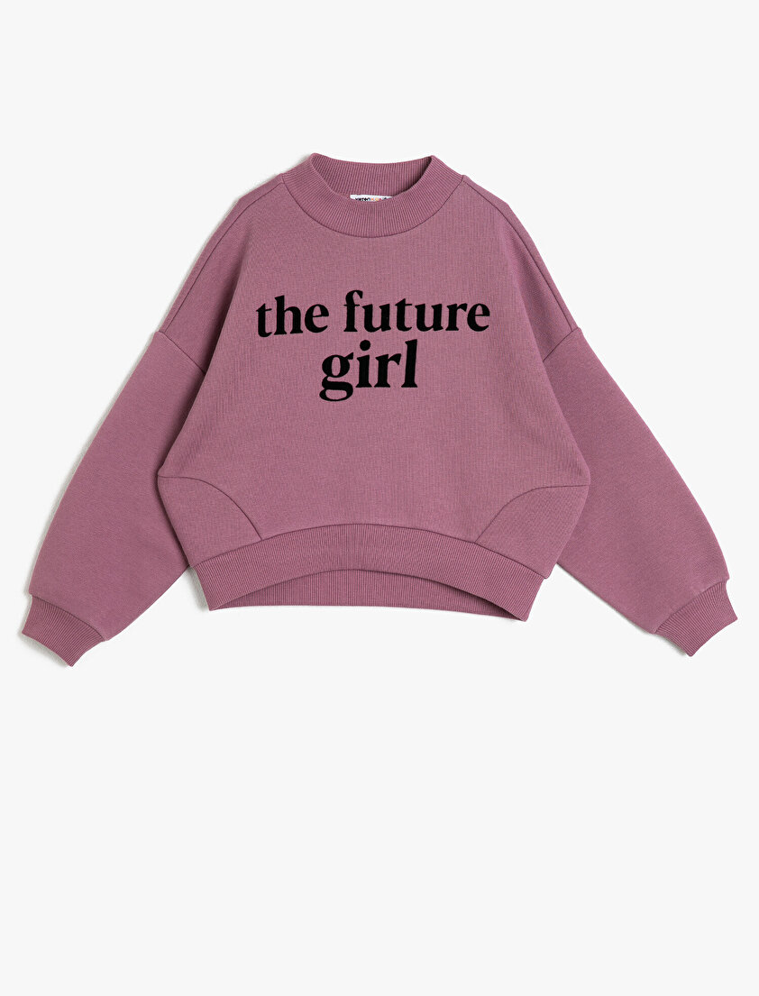 Yazılı Baskılı Sweatshirt