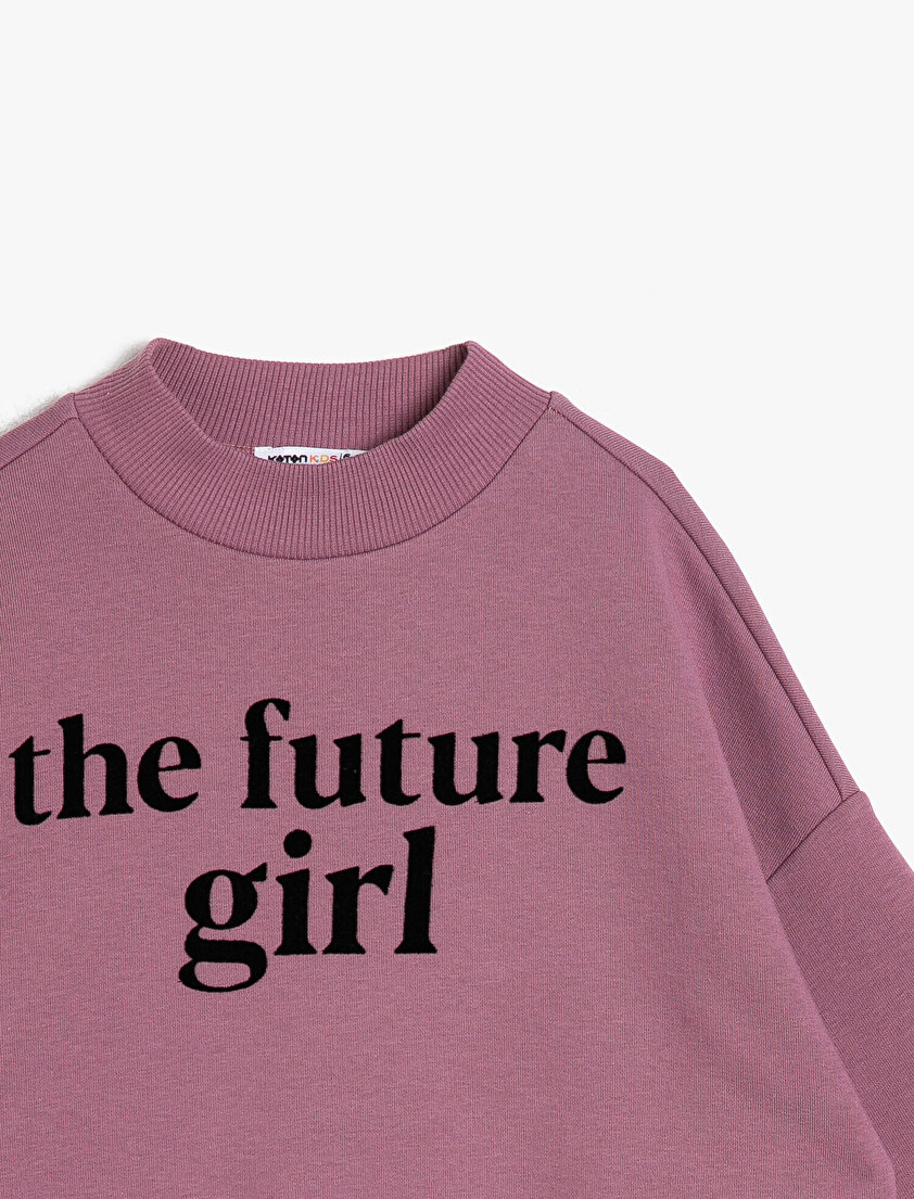 Yazılı Baskılı Sweatshirt