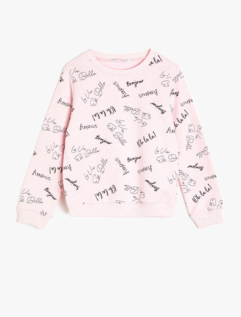 Yazılı Baskılı Sweatshirt
