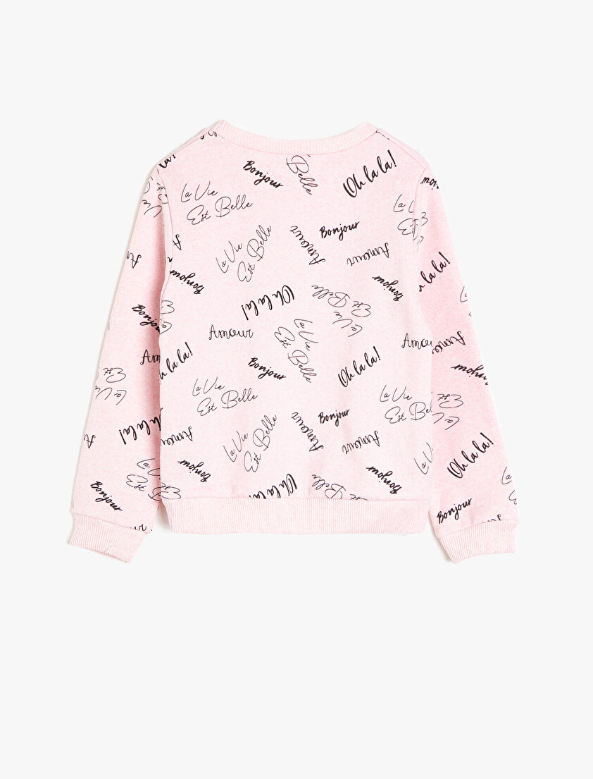 Yazılı Baskılı Sweatshirt