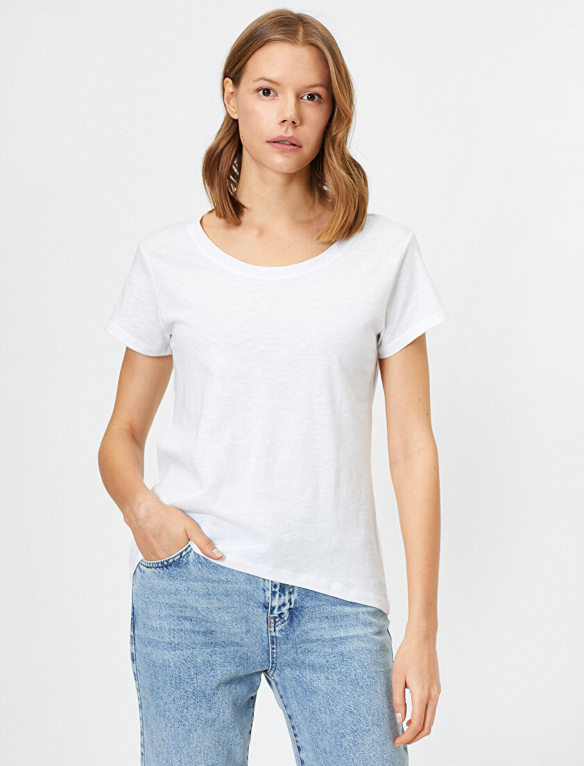 Bisiklet Yaka Basic Tişört