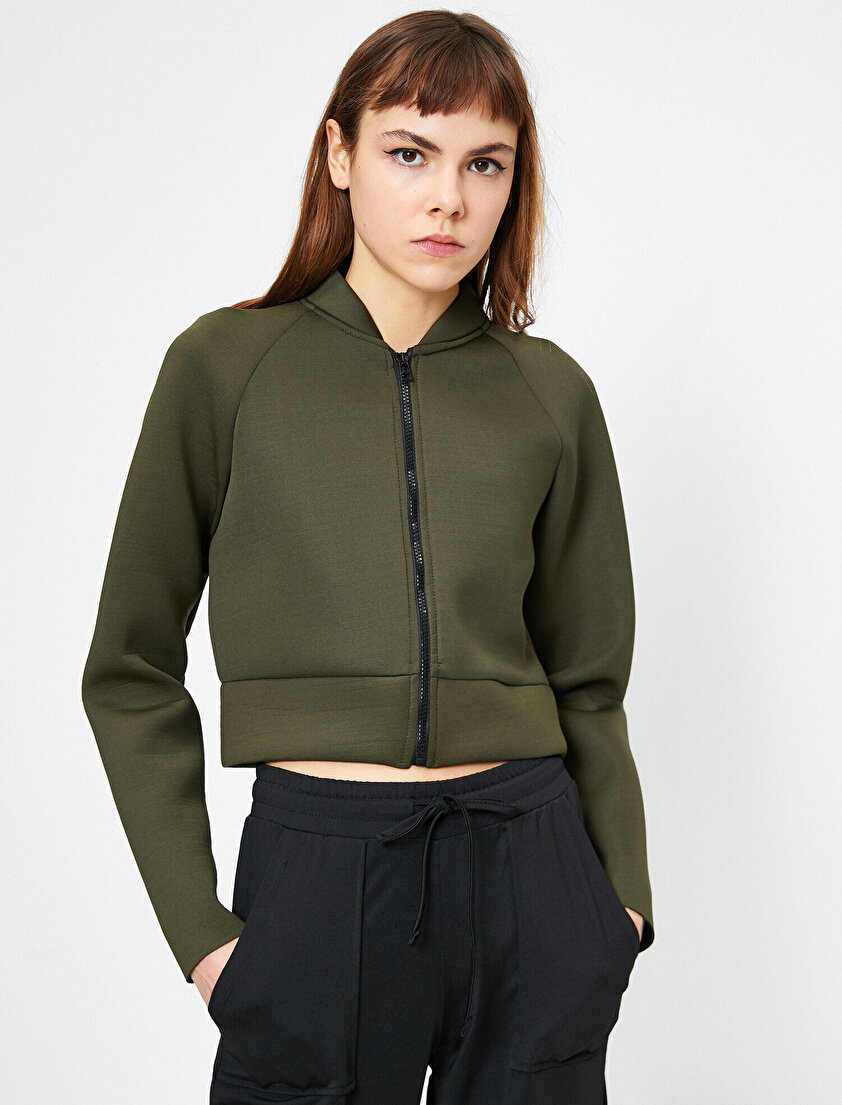 Fermuar Detaylı Sweatshirt