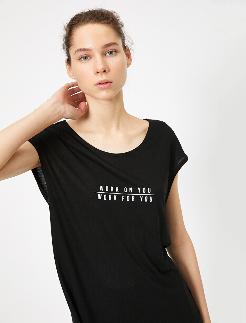 Yazılı Baskılı T-Shirt