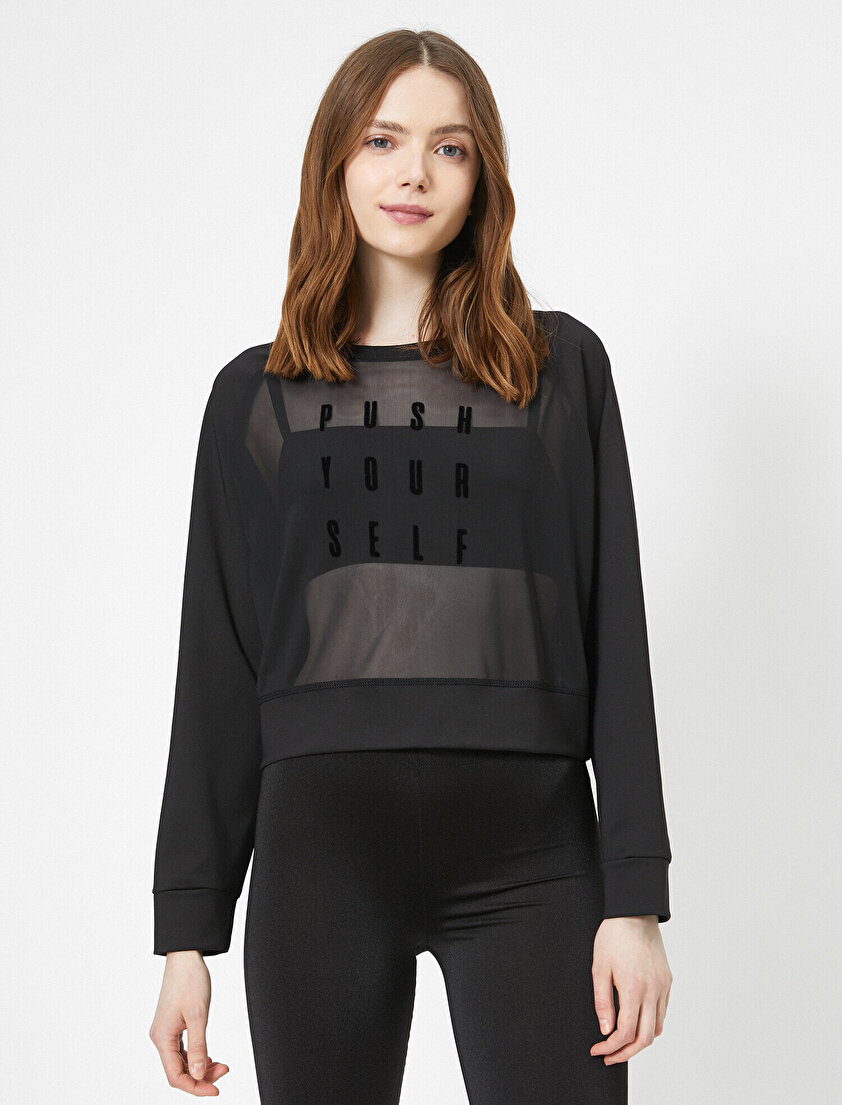 İşlemeli Sweatshirt