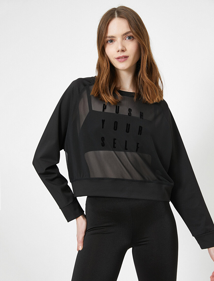 İşlemeli Sweatshirt